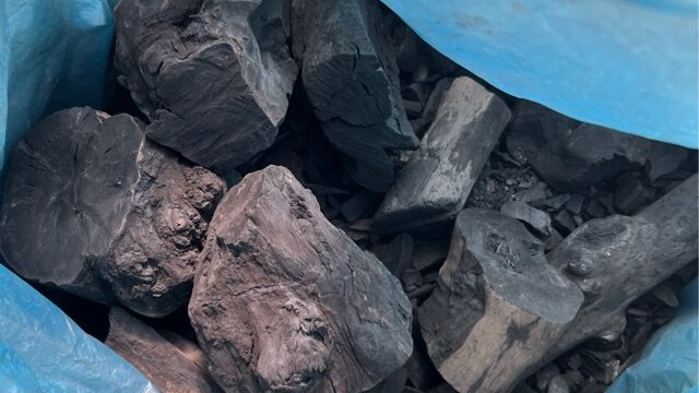 マングローブ炭の写真